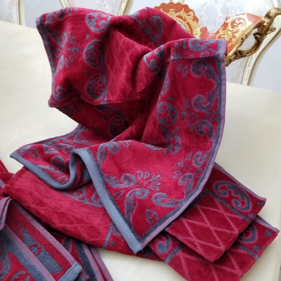 DolceVita Rio Cotton Velour 6 Piece Bath Towel Set - Picture 6 of 8